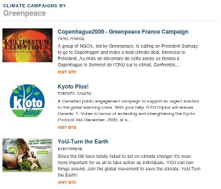 TckTckTck Partner Campaign listing (Greenpeace) TckTckTck Partner Campaign listing (Greenpeace)