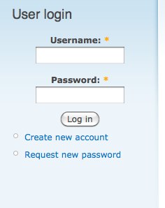 generic login form