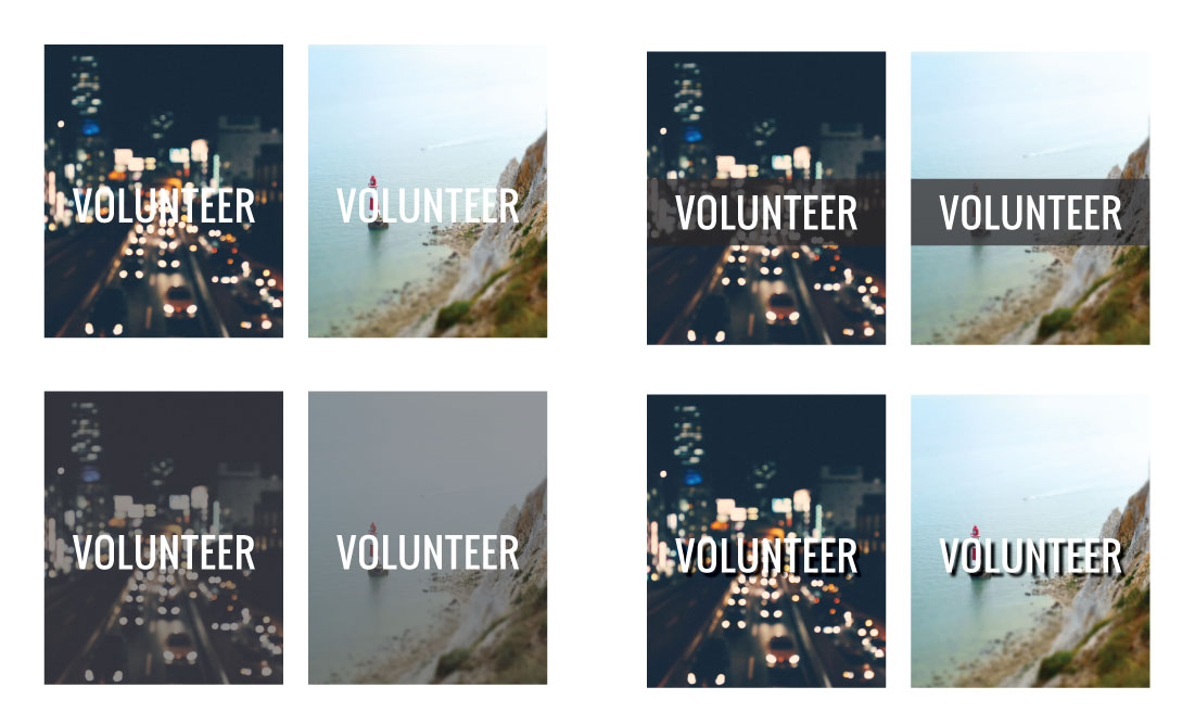 text over image examples