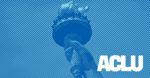 ACLU logo with statue of liberty torch