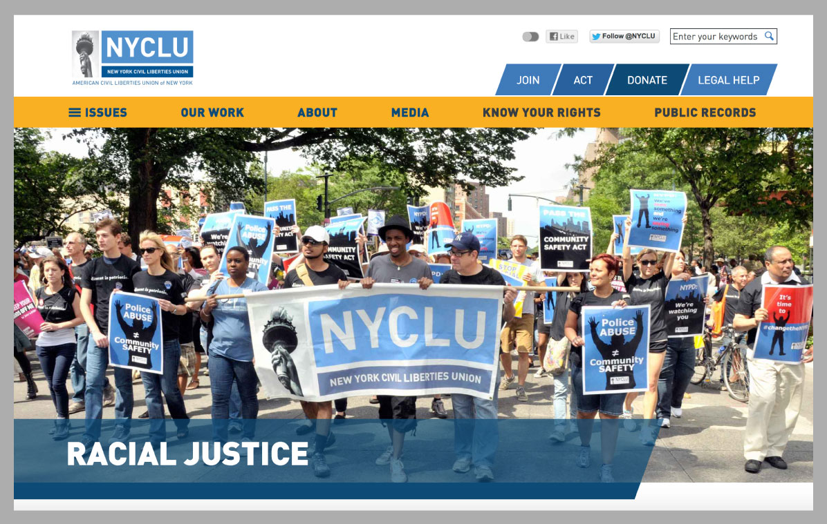 NYCLU screenshot