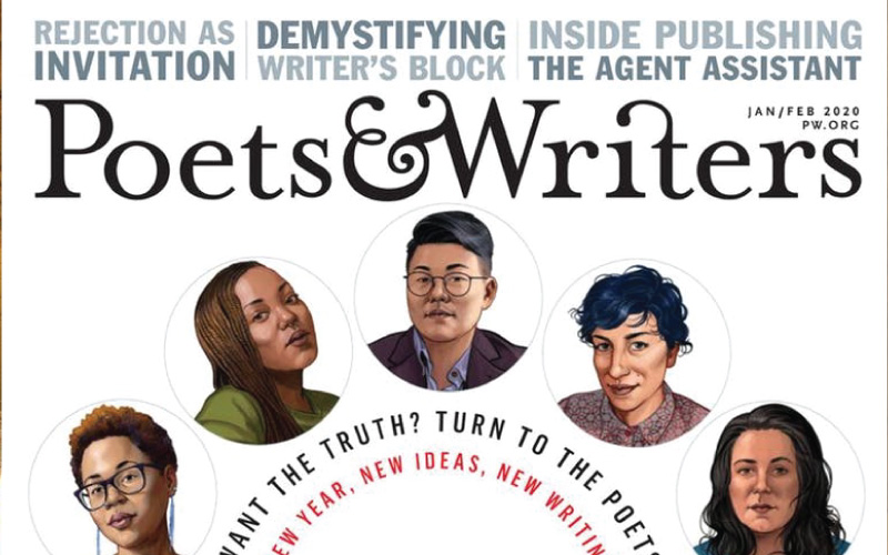 Poets & Writers teaser site screenshot