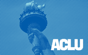 ACLU logo with statue of liberty torch