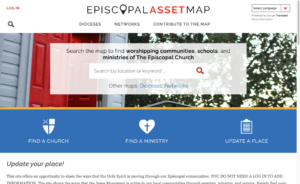 Episcopal Asset Map homepage